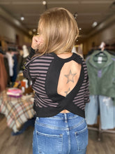 Load image into Gallery viewer, Black Striped Long Sleeve Top