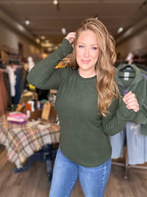 Load image into Gallery viewer, Forest Green Soft Knit Sweater