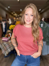 Load image into Gallery viewer, Rust Round Neck Dolman Top