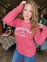 Load image into Gallery viewer, Red North Pole Graphic Sweatshirt