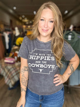 Load image into Gallery viewer, Charcoal Hippies Graphic Tee