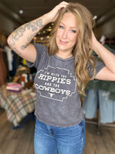Load image into Gallery viewer, Charcoal Hippies Graphic Tee