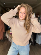 Load image into Gallery viewer, Taupe Ribbed Knit Sweater