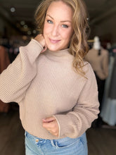 Load image into Gallery viewer, Taupe Ribbed Knit Sweater