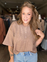 Load image into Gallery viewer, Taupe Drop Shoulder Cardigan