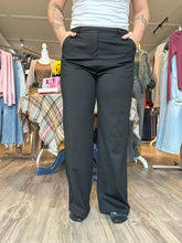 Load image into Gallery viewer, Black Belt Loop Dress Pants
