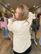 Load image into Gallery viewer, Cream Waffle Patch Pullover
