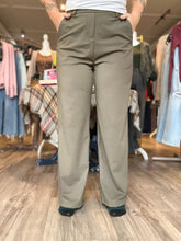 Load image into Gallery viewer, Olive Belt Loop Dress Pants