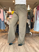 Load image into Gallery viewer, Olive Belt Loop Dress Pants
