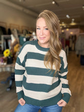 Load image into Gallery viewer, Jade Striped Drop Shoulder Sweater