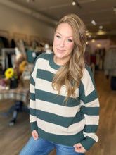 Load image into Gallery viewer, Jade Striped Drop Shoulder Sweater