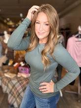 Load image into Gallery viewer, Jade Microfiber Long Sleeve Tee