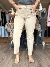 Load image into Gallery viewer, Mocha Washed High Waist Denim Pants