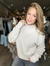 Load image into Gallery viewer, Bone Mock Neck Sweater