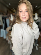 Load image into Gallery viewer, Bone Mock Neck Sweater