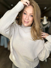 Load image into Gallery viewer, Bone Mock Neck Sweater