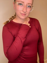 Load image into Gallery viewer, Cabernet Microfiber Long Sleeve