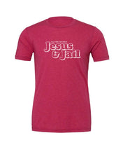 Load image into Gallery viewer, Heather Series Jesus &amp; Jail Raspberry