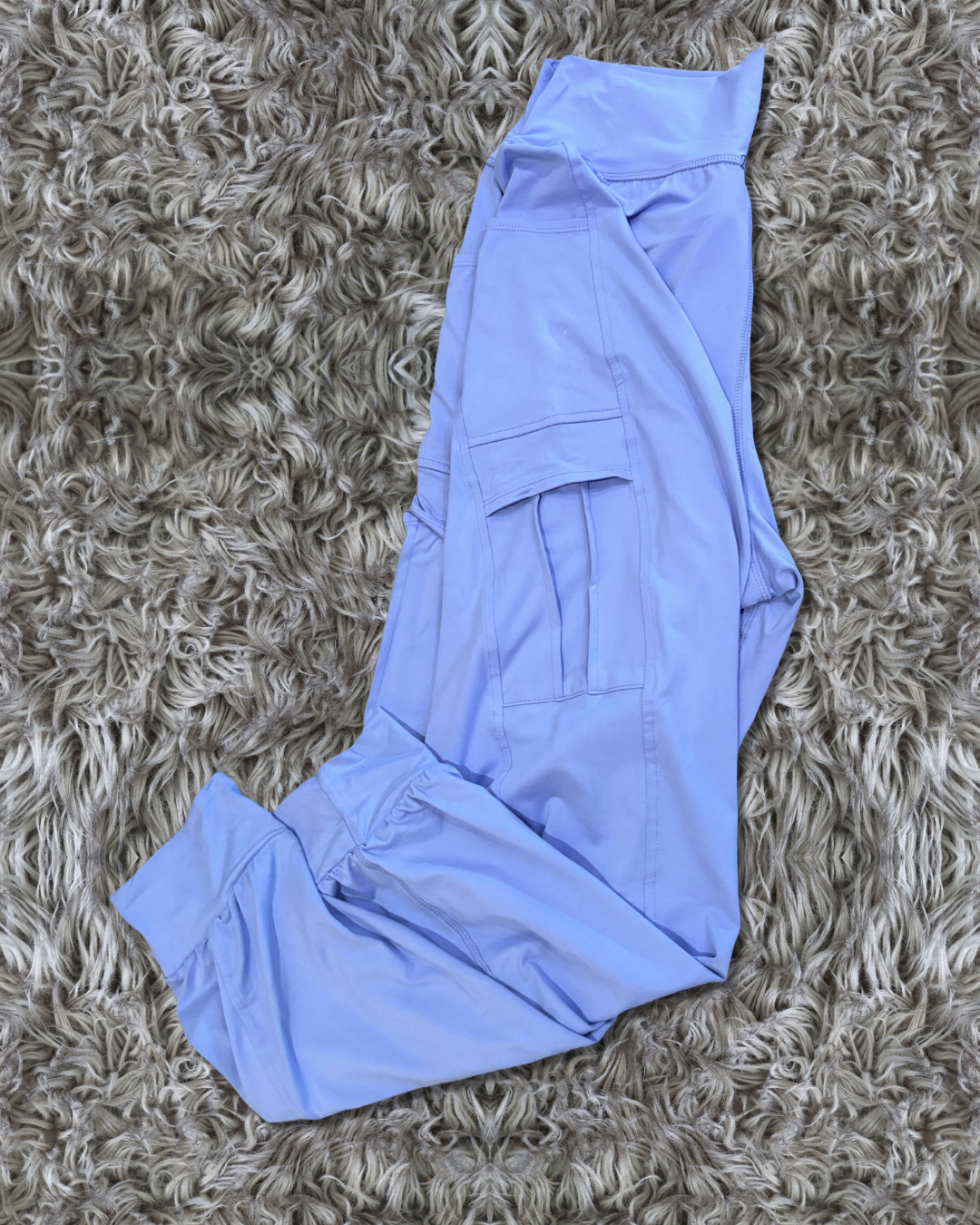 Blue Hyacinth Pocketed Joggers S-3X