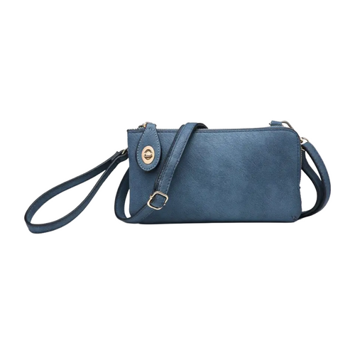 Indigo Twist Lock Hand Bag