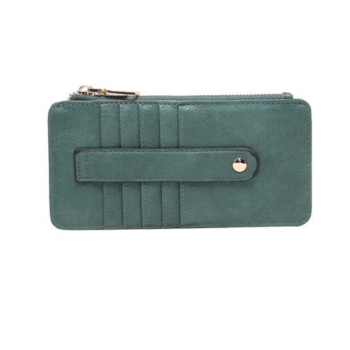 Teal Slim Card Holder Wallet