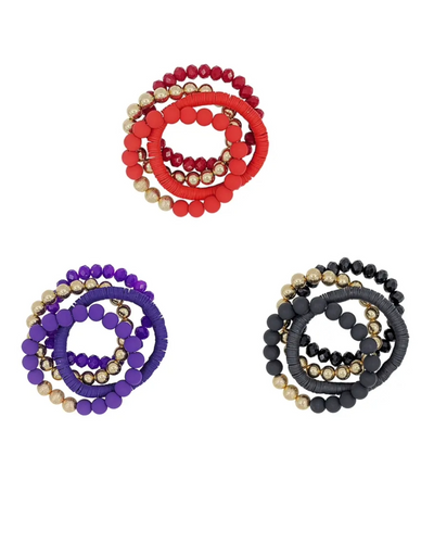 Gold Stretch Crystal Bracelets