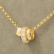 Load image into Gallery viewer, Silver Mixed Ring Charms Necklace