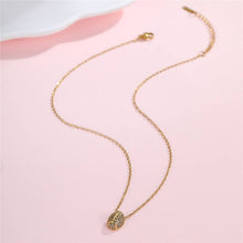 Load image into Gallery viewer, Football Gold Charm Necklace