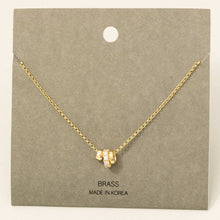 Load image into Gallery viewer, Gold Mixed Ring Charms Necklace