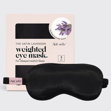 Load image into Gallery viewer, Lavender Scented Satin Weighted Eye Mask