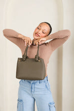 Load image into Gallery viewer, Cherry Red Classic Satchel Handbag