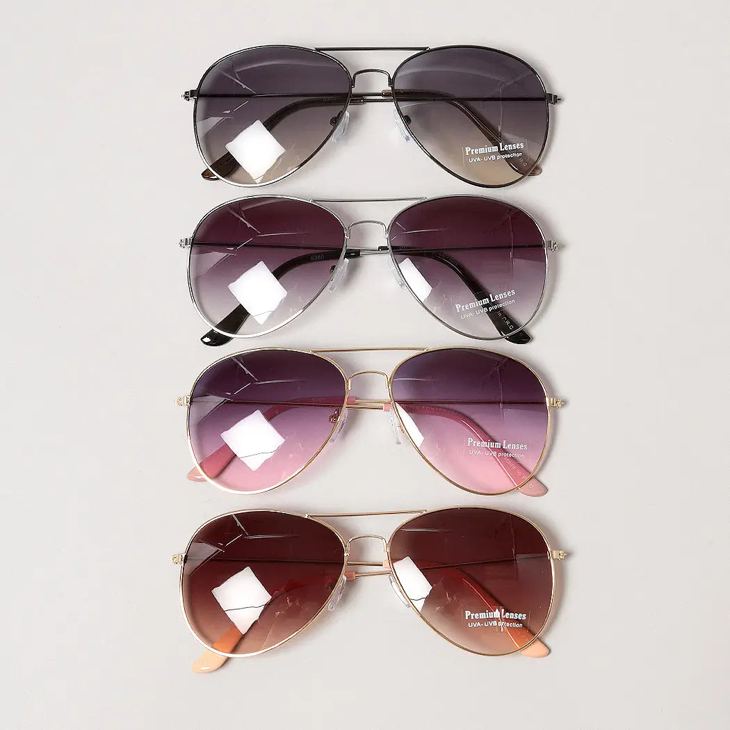 Gradient Aviator Sunglasses