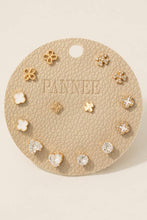 Load image into Gallery viewer, Mixed Clover Stud Earrings Set