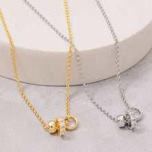 Load image into Gallery viewer, Gold Mixed Ring Charms Necklace