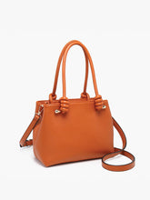 Load image into Gallery viewer, Cherry Red Classic Satchel Handbag