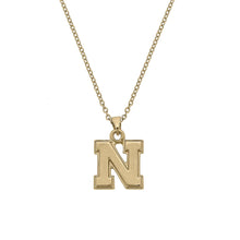 Load image into Gallery viewer, Nebraska Cornhuskers 24K Gold Plated Pendant Necklace