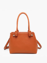 Load image into Gallery viewer, Cherry Red Classic Satchel Handbag