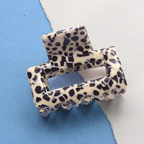 Spotted Square Hair Clip