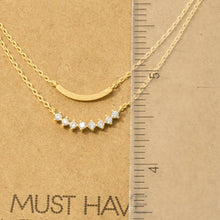 Load image into Gallery viewer, Gold Layered Bar Necklace