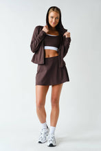 Load image into Gallery viewer, Rosewood Zip-Up Hooded Jacket