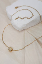 Load image into Gallery viewer, 18k Gold Graded Rhinestone Barrel Necklace