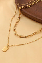 Load image into Gallery viewer, 18K Gold Link Layered Necklace
