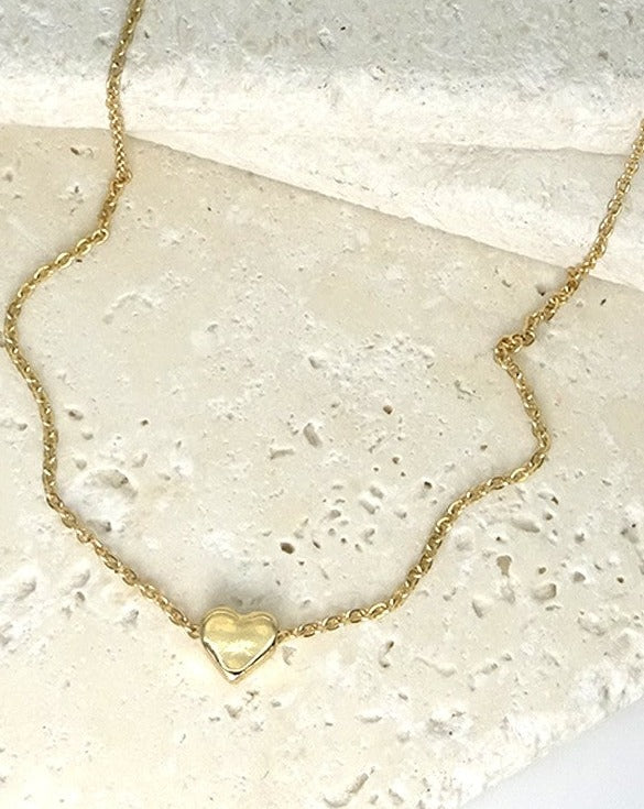 Gold Classic Mini Heart Necklace