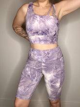 Load image into Gallery viewer, Purple Mixed Print Athletic Set