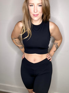 Black Crossover Active Top