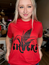 Load image into Gallery viewer, Shucks Tee in Red