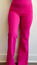 Load image into Gallery viewer, Hot Pink Flared Dress Pants