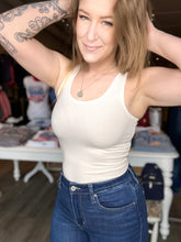 Load image into Gallery viewer, Ivory Tank Bodysuit