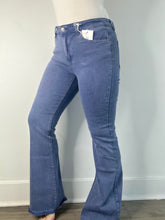Load image into Gallery viewer, Blackberry Acid Wash Frayed Bootcut Jeans