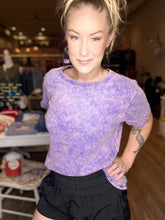 Load image into Gallery viewer, Vintage Purple Short Sleeve Top